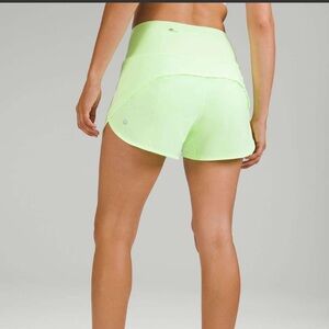 Lululemon Speed Up High Rise Short 4" Lined Faded Zap